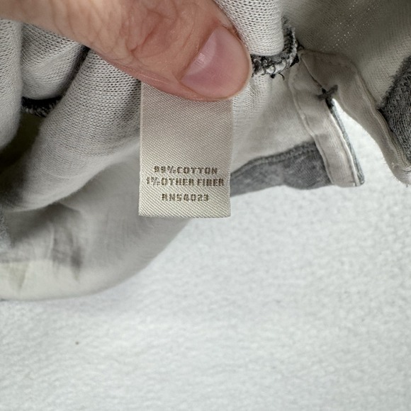 Banana Republic Shirt Mens L Gray Long Sleeve V Neck Sweatshirt Classic Soft - Picture 4 of 7